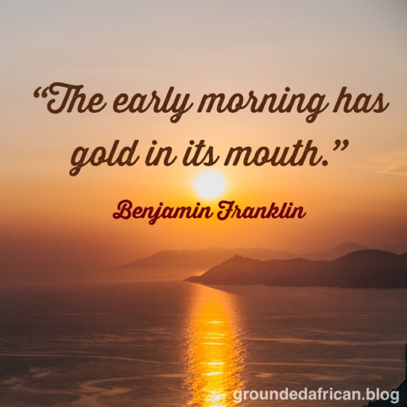 #quotescreator #benjaminfranklinquotes #groundedafrican #african #timemanagement #productivity