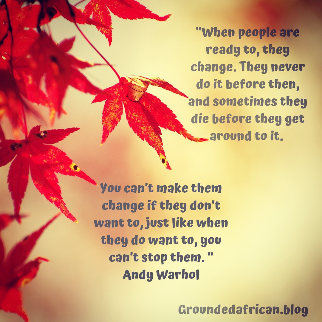 Autumn leaves. Quote by Andy Warhol
