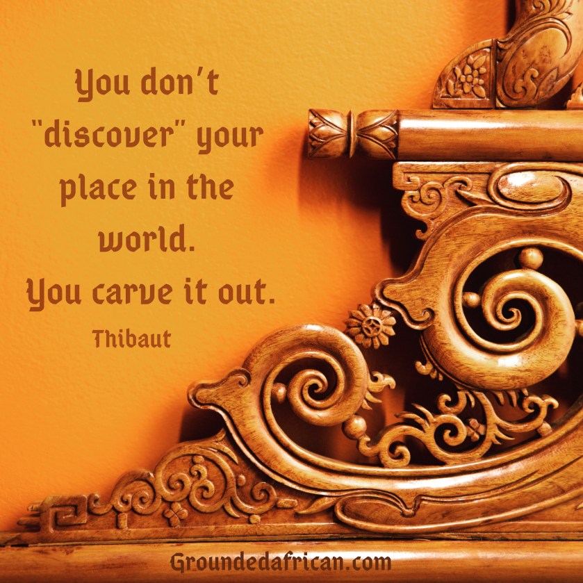 Intricate wooden carving 