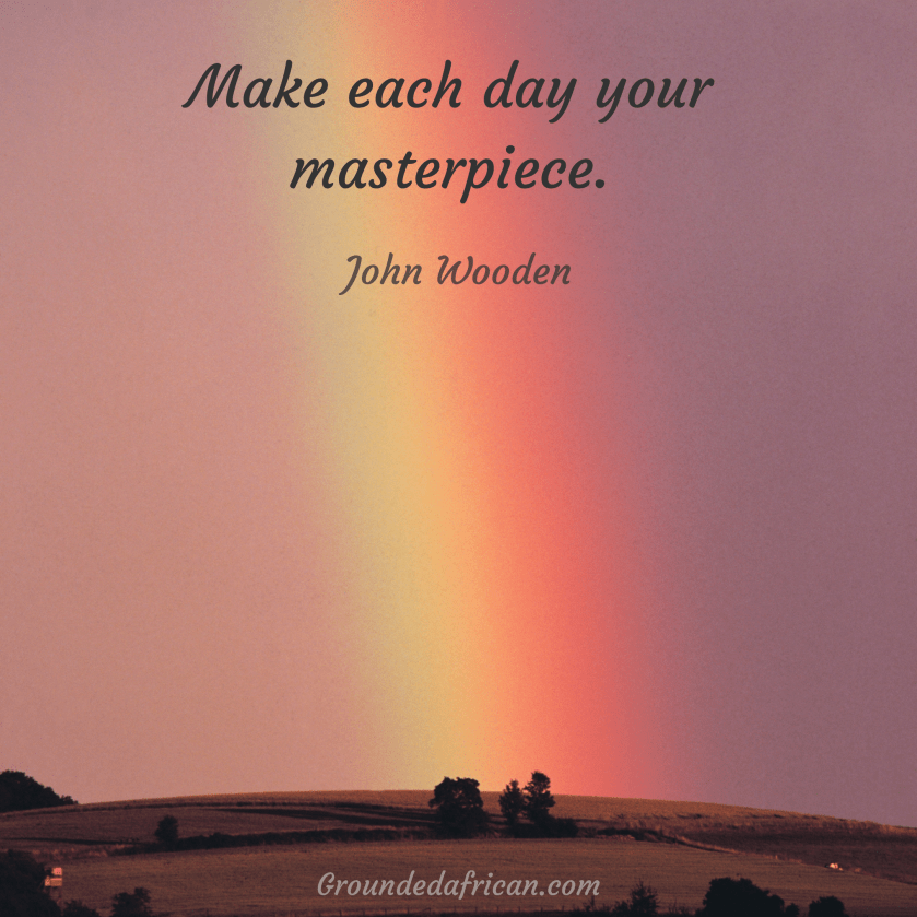 Rainbow over a farmhouse