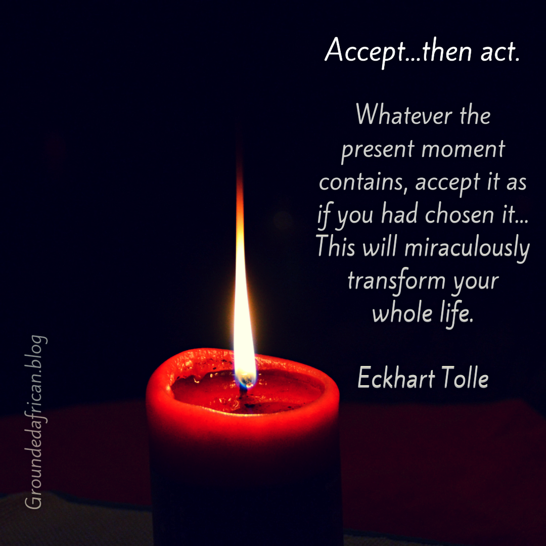 Red candle with thin flame