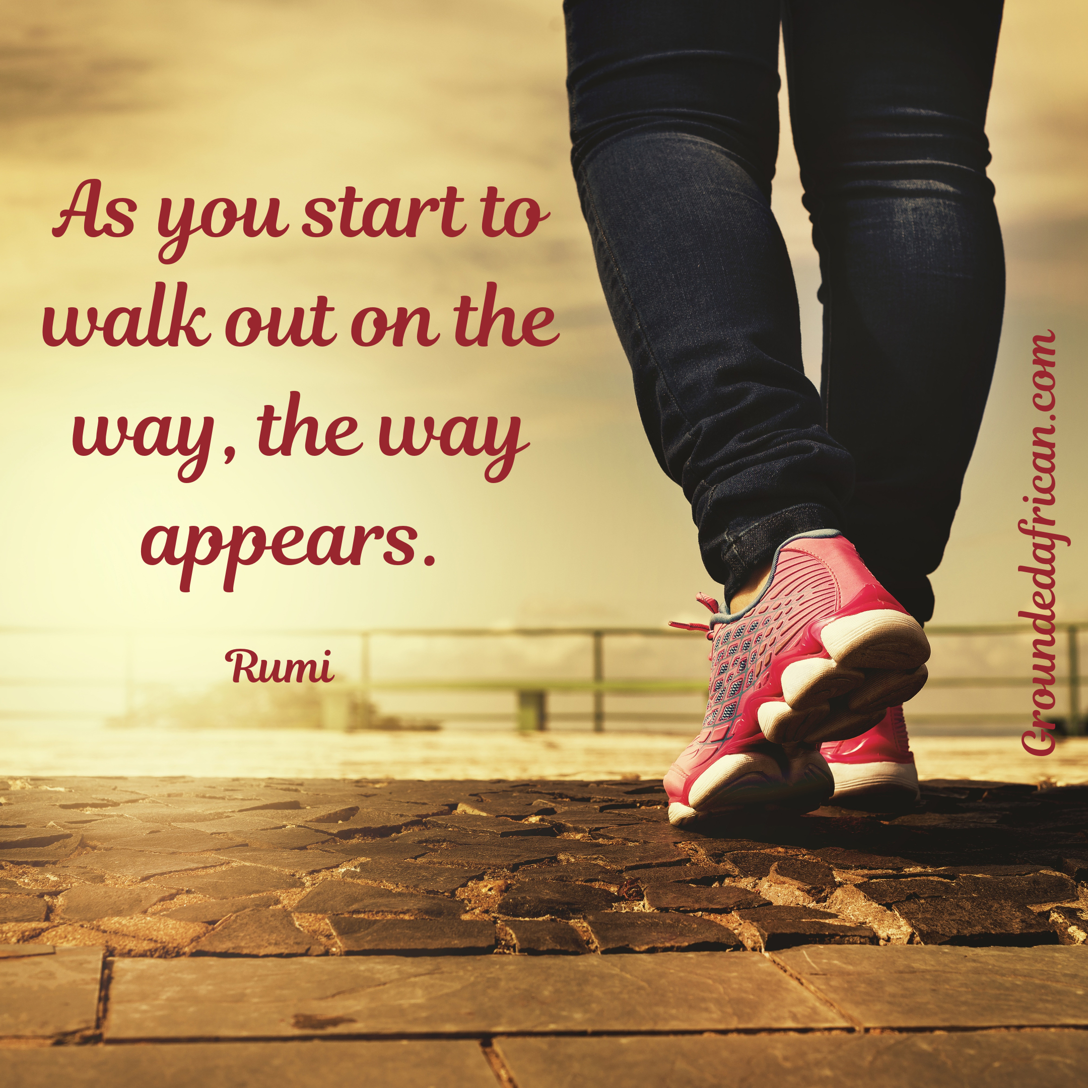 Man’s legs in jeans and sneakers walking into the light