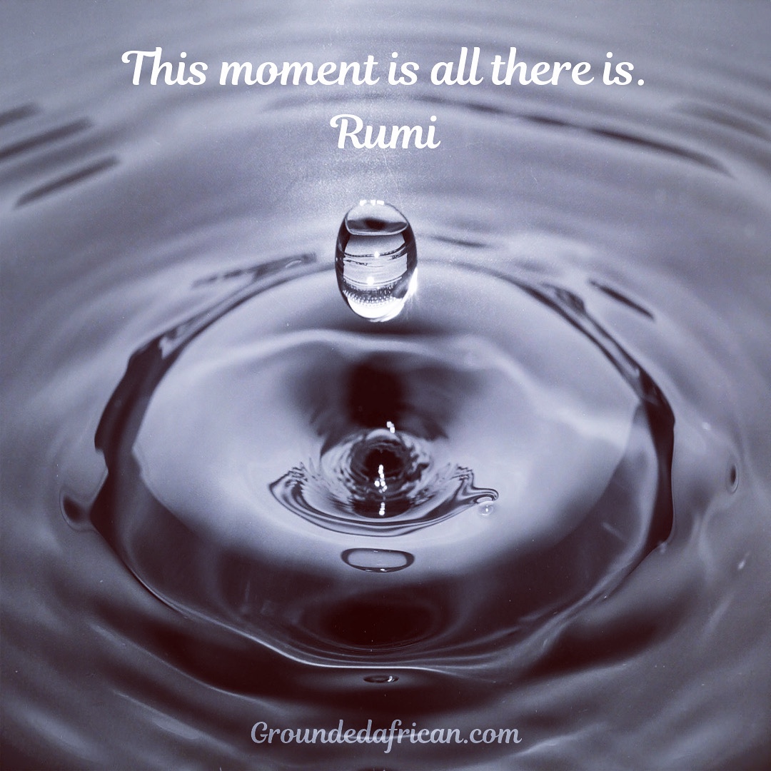 Water droplet creating a ripple effect